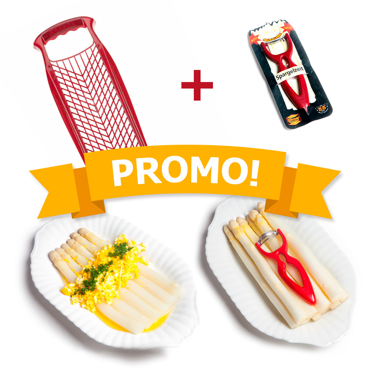 Promo | Asparagus peeler + Nutmeg grater