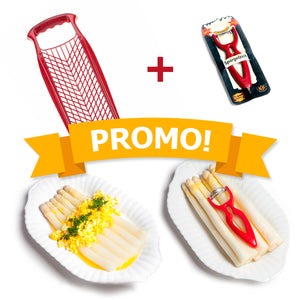 Promo | Asparagus peeler + Nutmeg grater