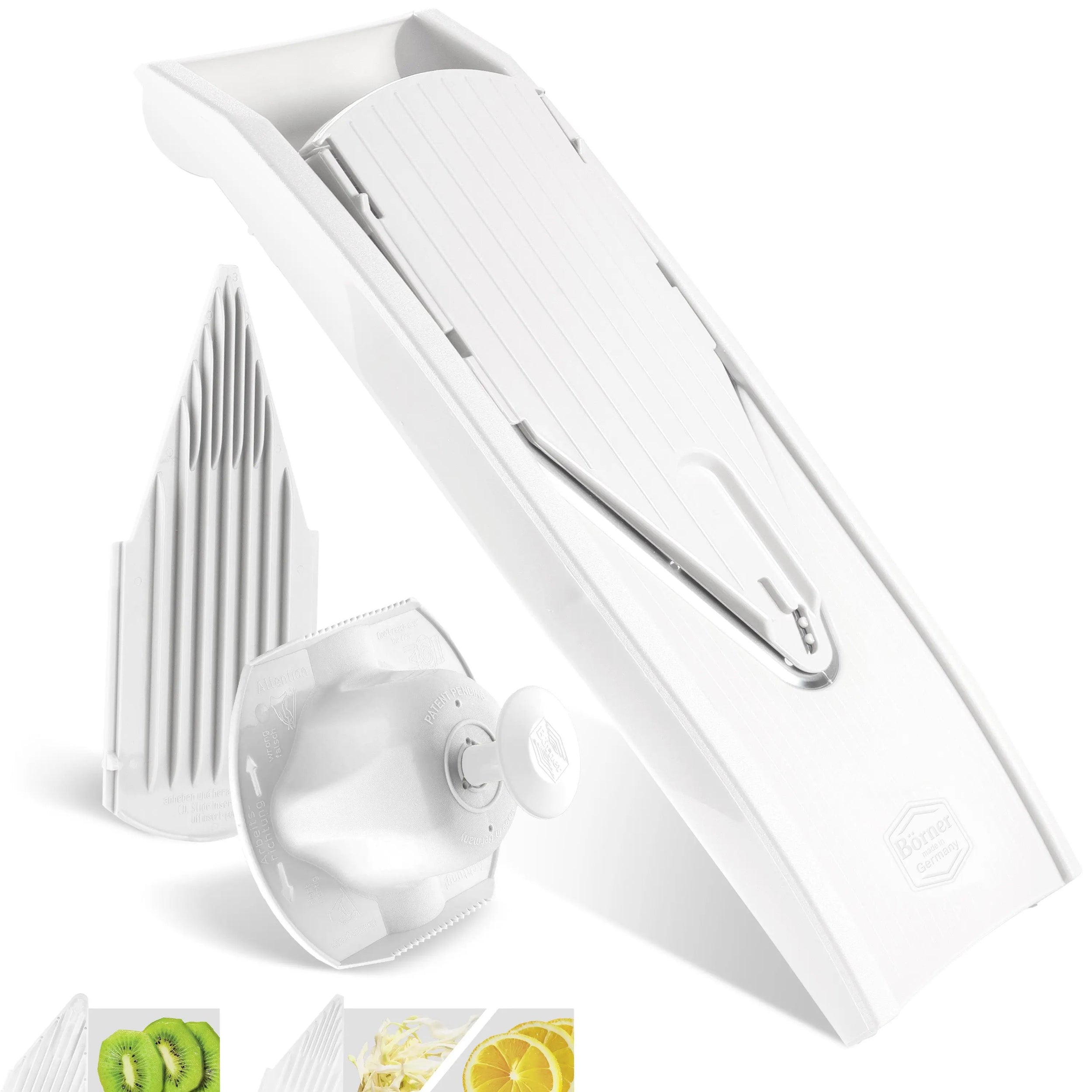 Börner V1 Groenteplaner Starter Set, Aardappelsnijder KomkommerGeren Groentesnijder Keukenrasp Pommesschneider Fruitrasp Börner V1 Groenteplaner Starter Set, Aardappelsnijder KomkommerGeren Groentesnijder Keukenrasp Pommesschneider Fruitrasp