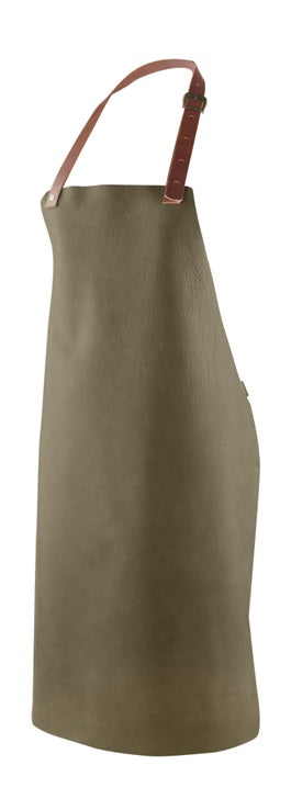 Professional cooking apron in full grain buffalo leather