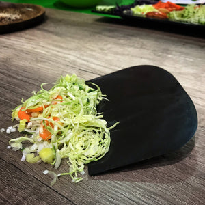 Vegetable and dough scraper